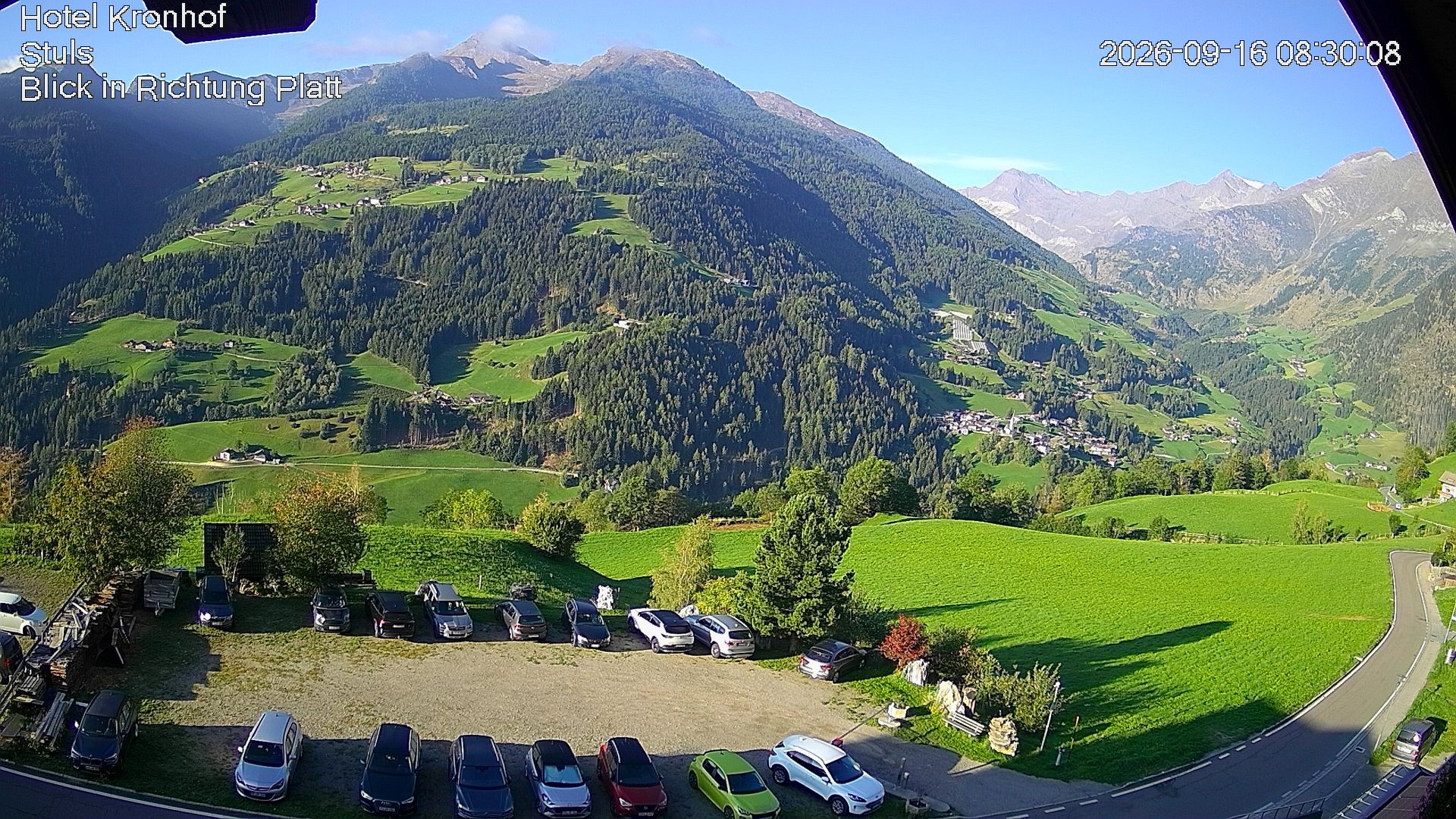 Archiv Foto Webcam Passeiertal: Hotel Kronhof in Stuls