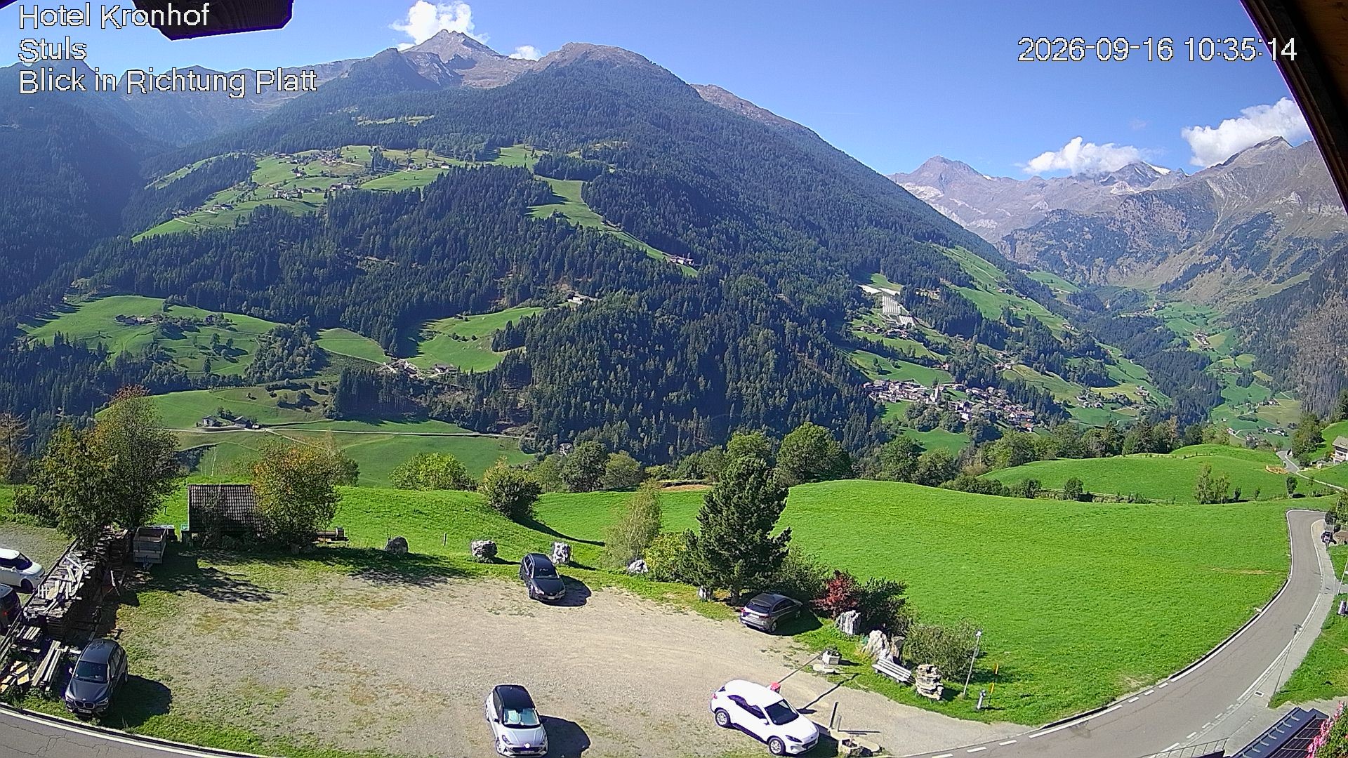 Archiv Foto Webcam Passeiertal: Hotel Kronhof in Stuls