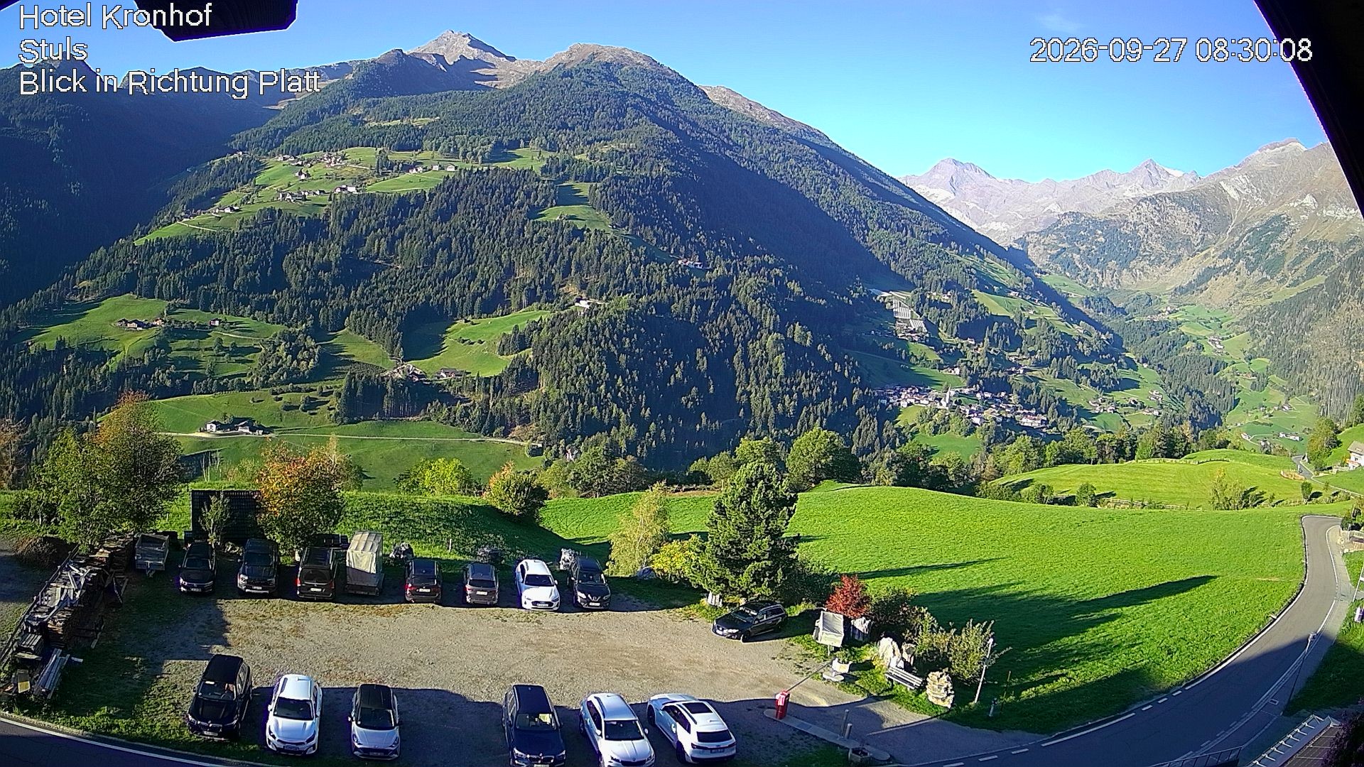 Archiv Foto Webcam Passeiertal: Hotel Kronhof in Stuls