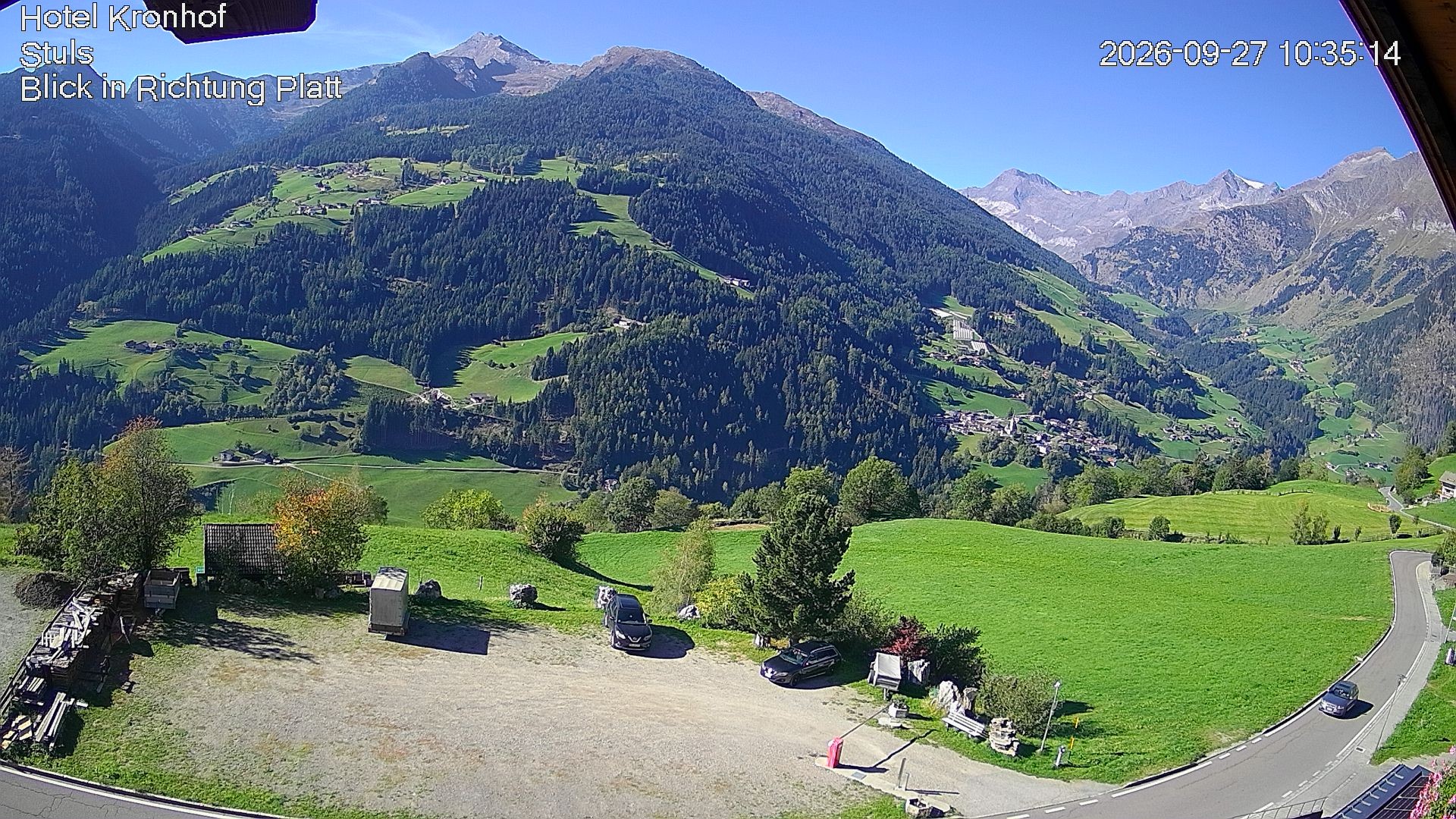 Archiv Foto Webcam Passeiertal: Hotel Kronhof in Stuls