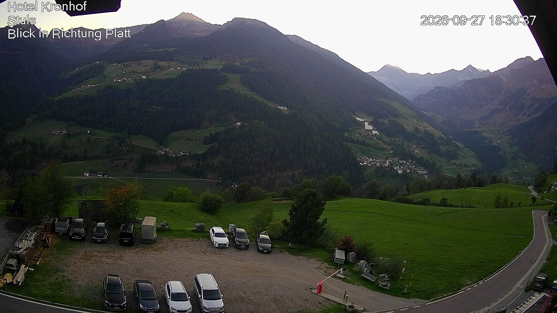 Archiv Foto Webcam Passeiertal: Hotel Kronhof in Stuls