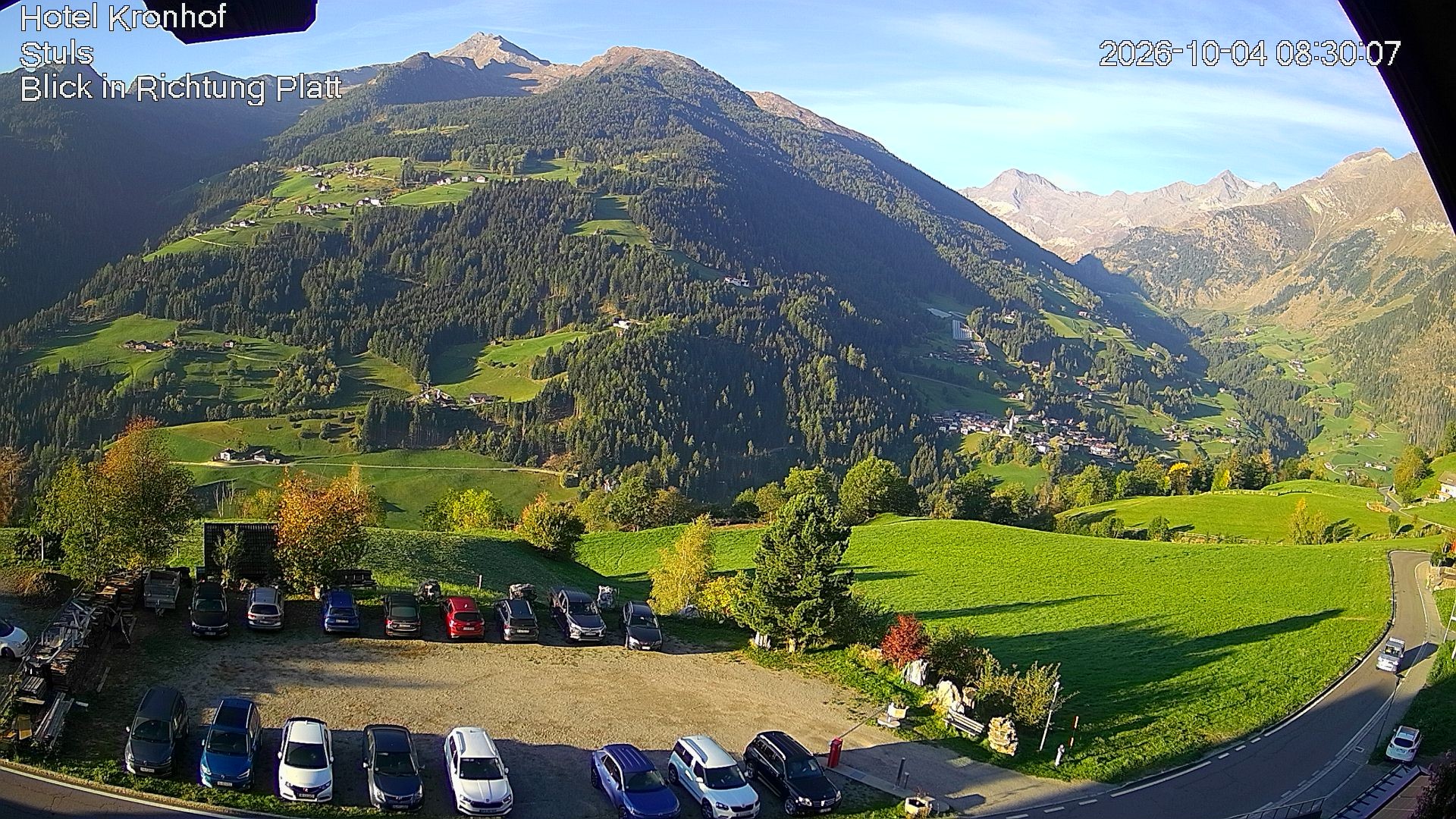 Archiv Foto Webcam Passeiertal: Hotel Kronhof in Stuls