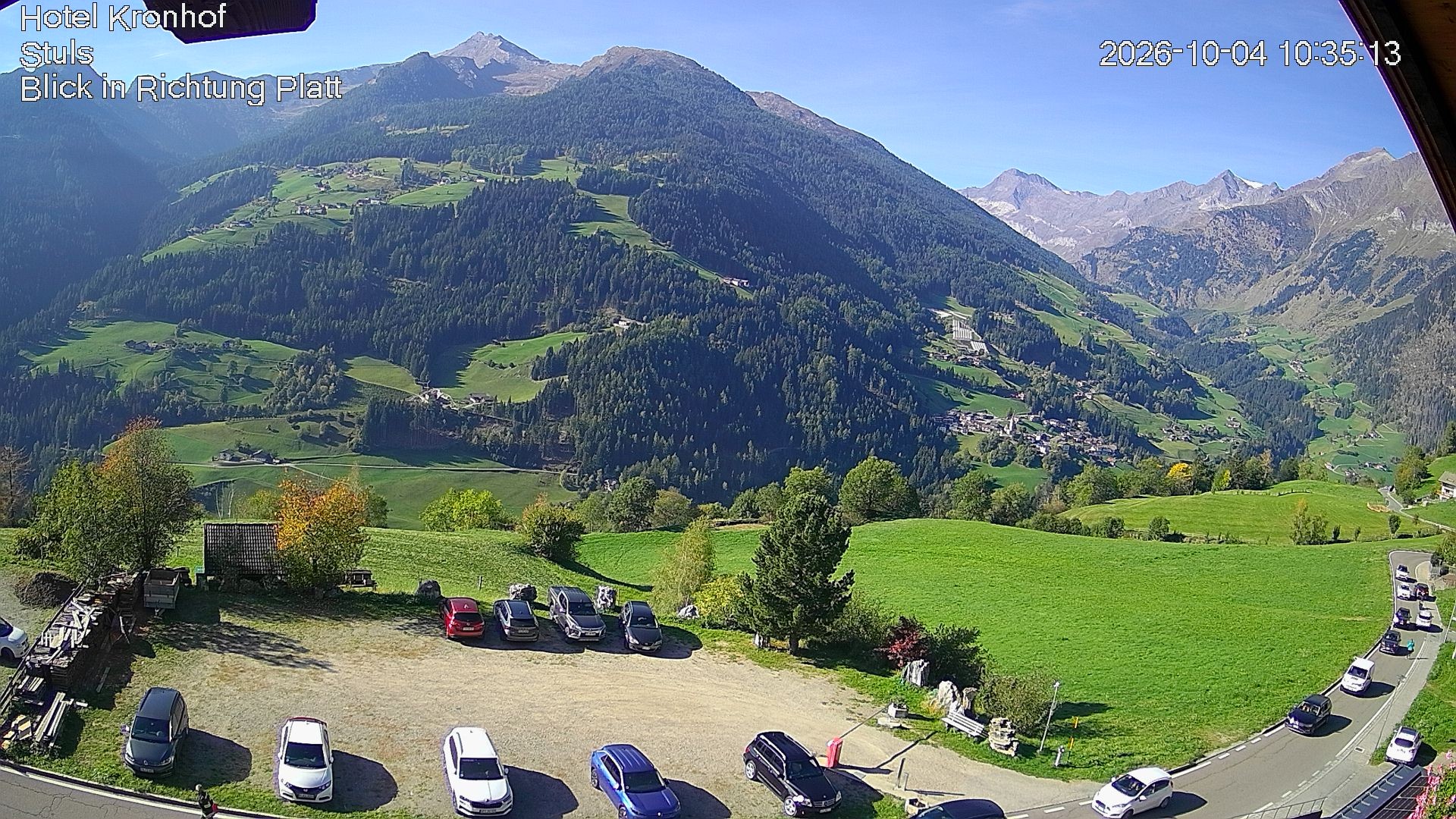 Archiv Foto Webcam Passeiertal: Hotel Kronhof in Stuls