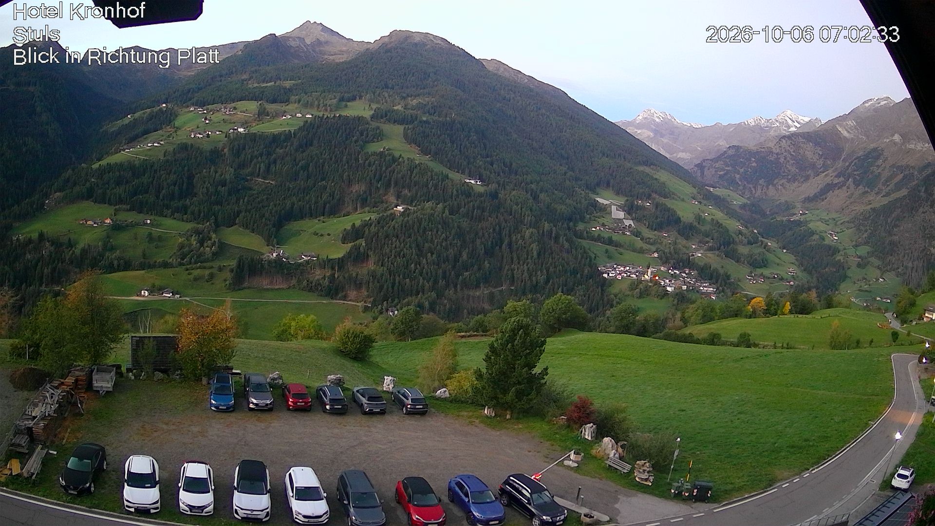 Archiv Foto Webcam Passeiertal: Hotel Kronhof in Stuls