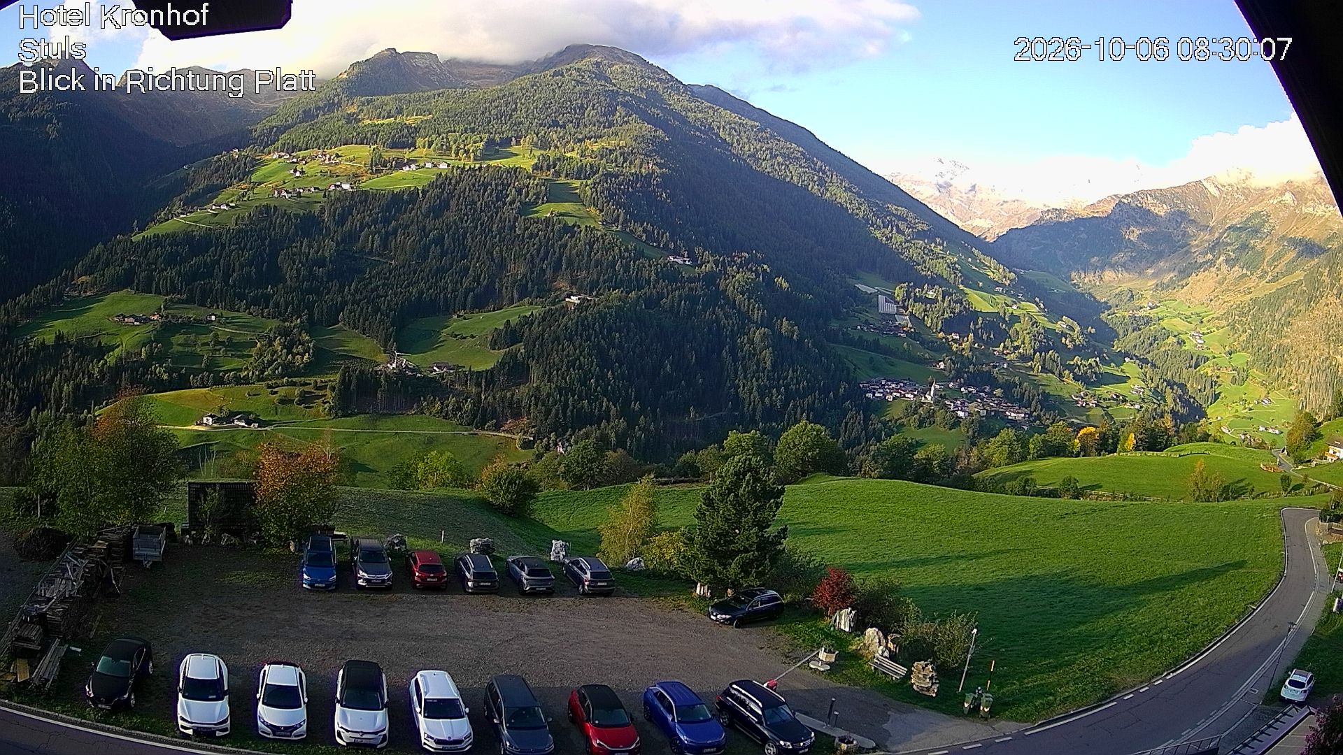 Archiv Foto Webcam Passeiertal: Hotel Kronhof in Stuls