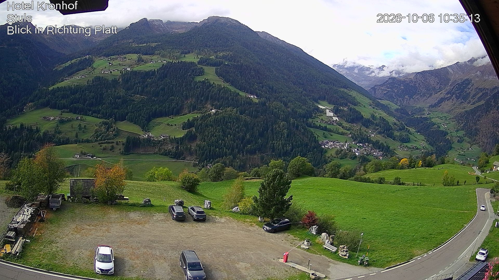 Archiv Foto Webcam Passeiertal: Hotel Kronhof in Stuls