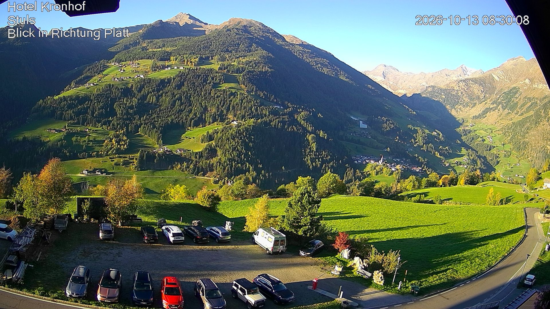 Archiv Foto Webcam Passeiertal: Hotel Kronhof in Stuls