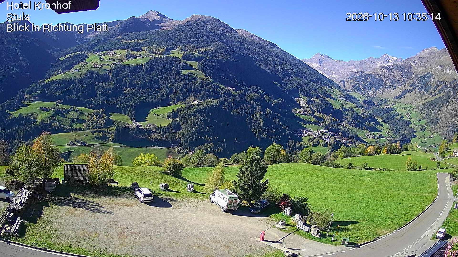 Archiv Foto Webcam Passeiertal: Hotel Kronhof in Stuls