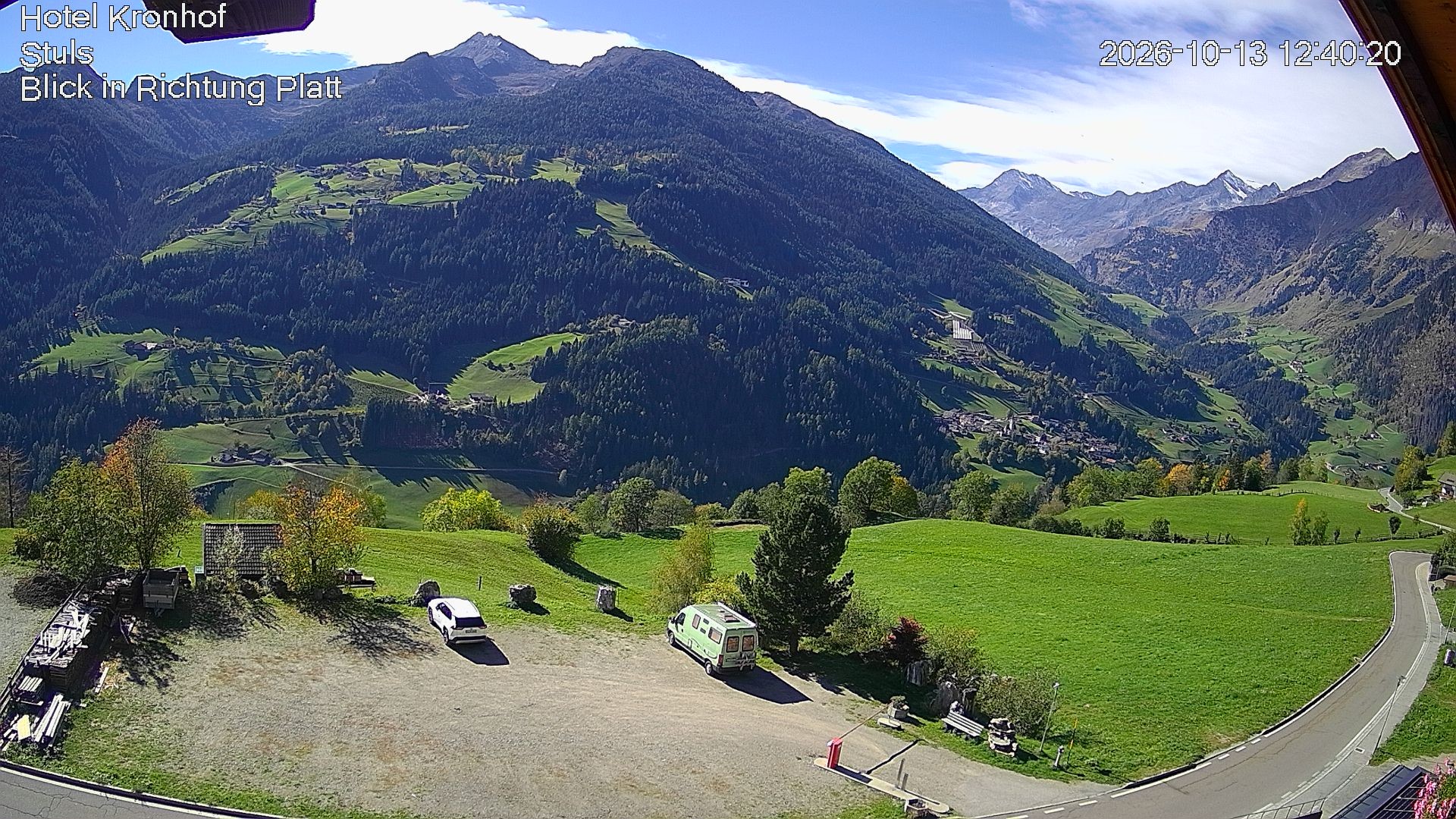 Archiv Foto Webcam Passeiertal: Hotel Kronhof in Stuls