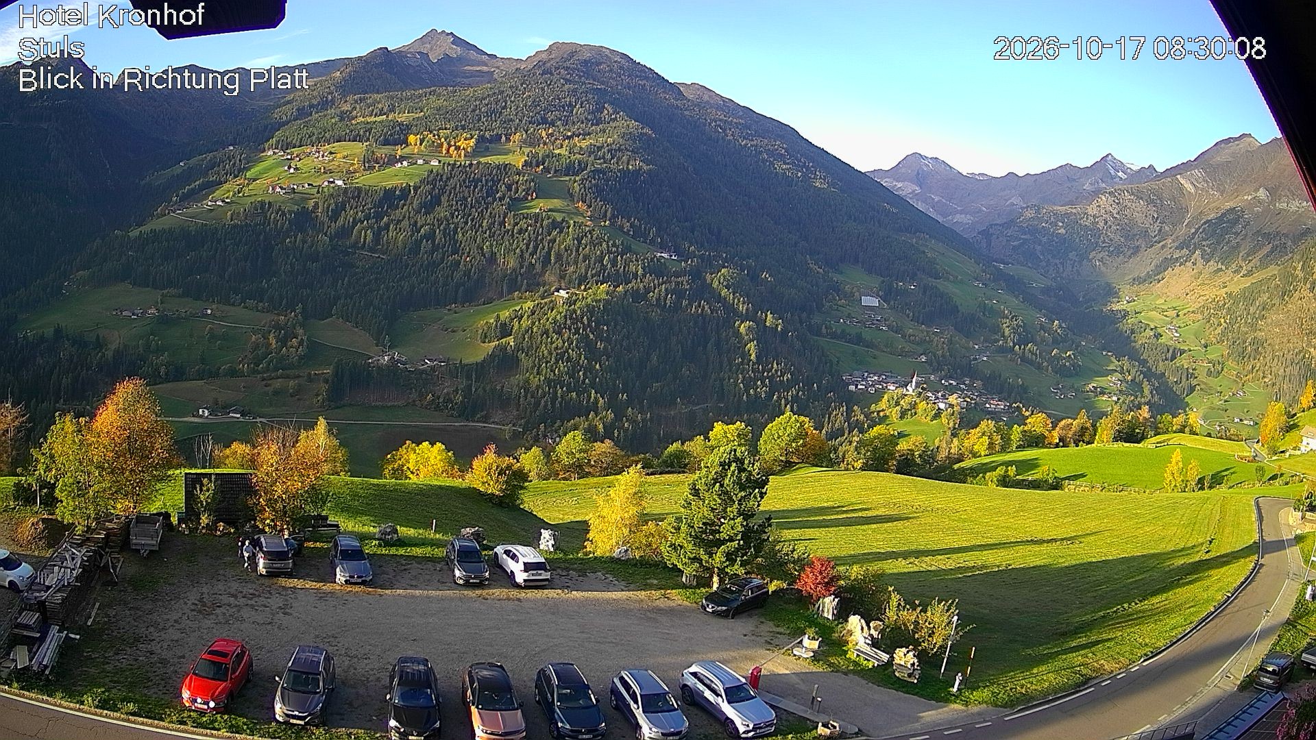 Archiv Foto Webcam Passeiertal: Hotel Kronhof in Stuls
