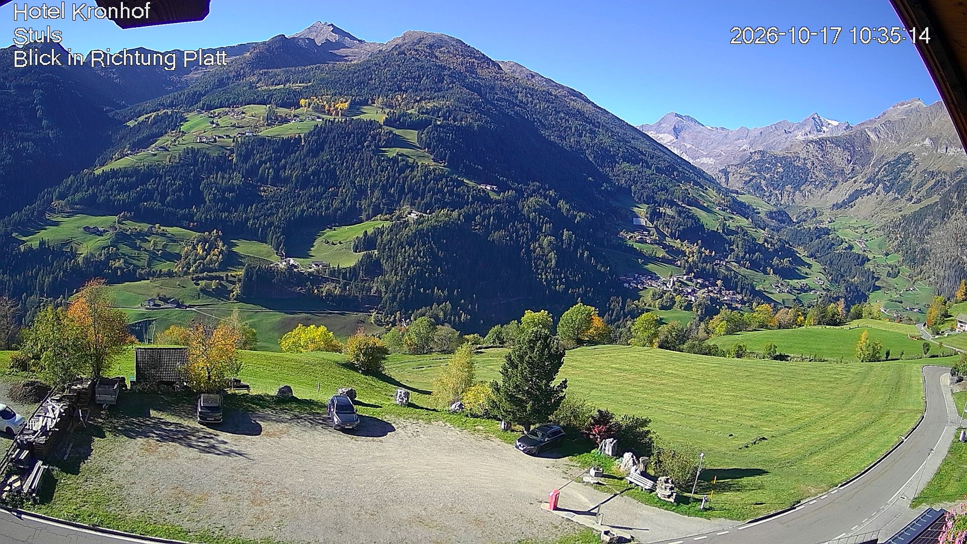 Archiv Foto Webcam Passeiertal: Hotel Kronhof in Stuls