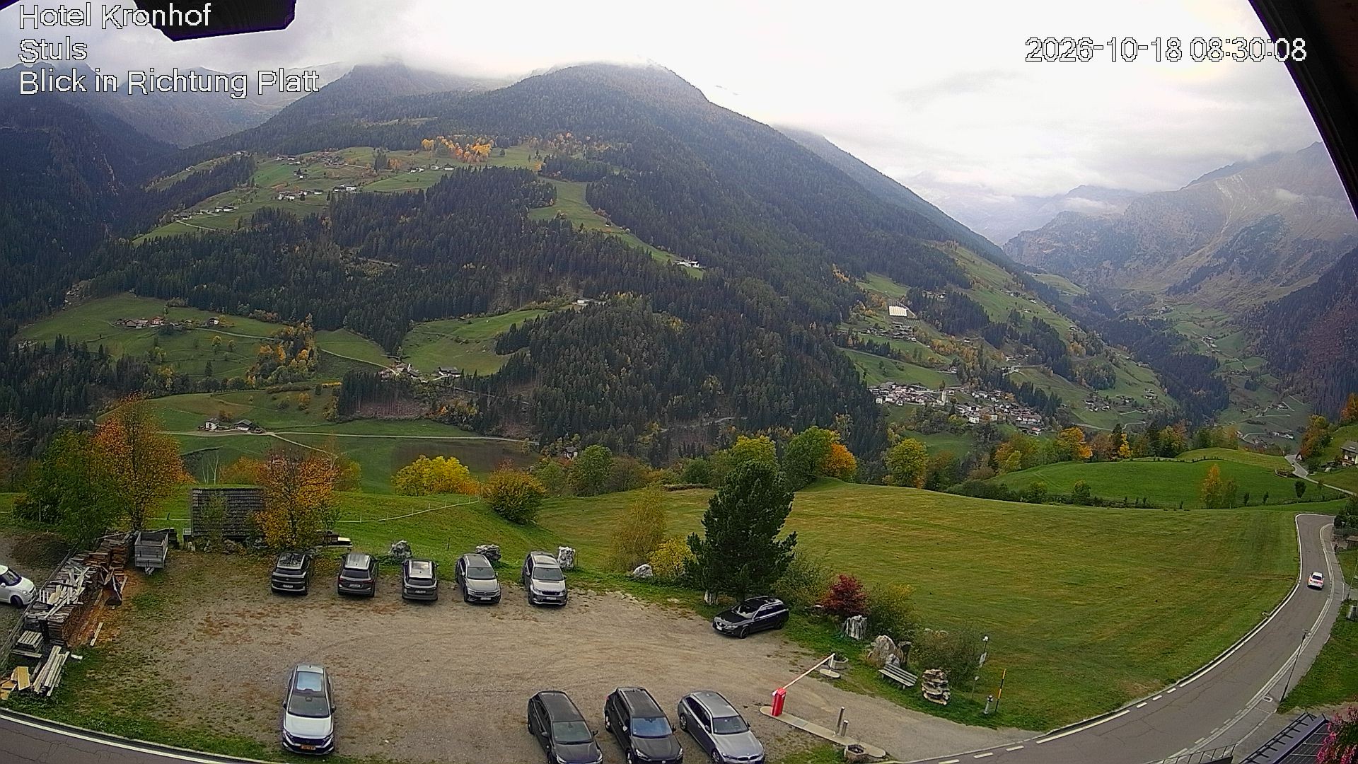 Archiv Foto Webcam Passeiertal: Hotel Kronhof in Stuls