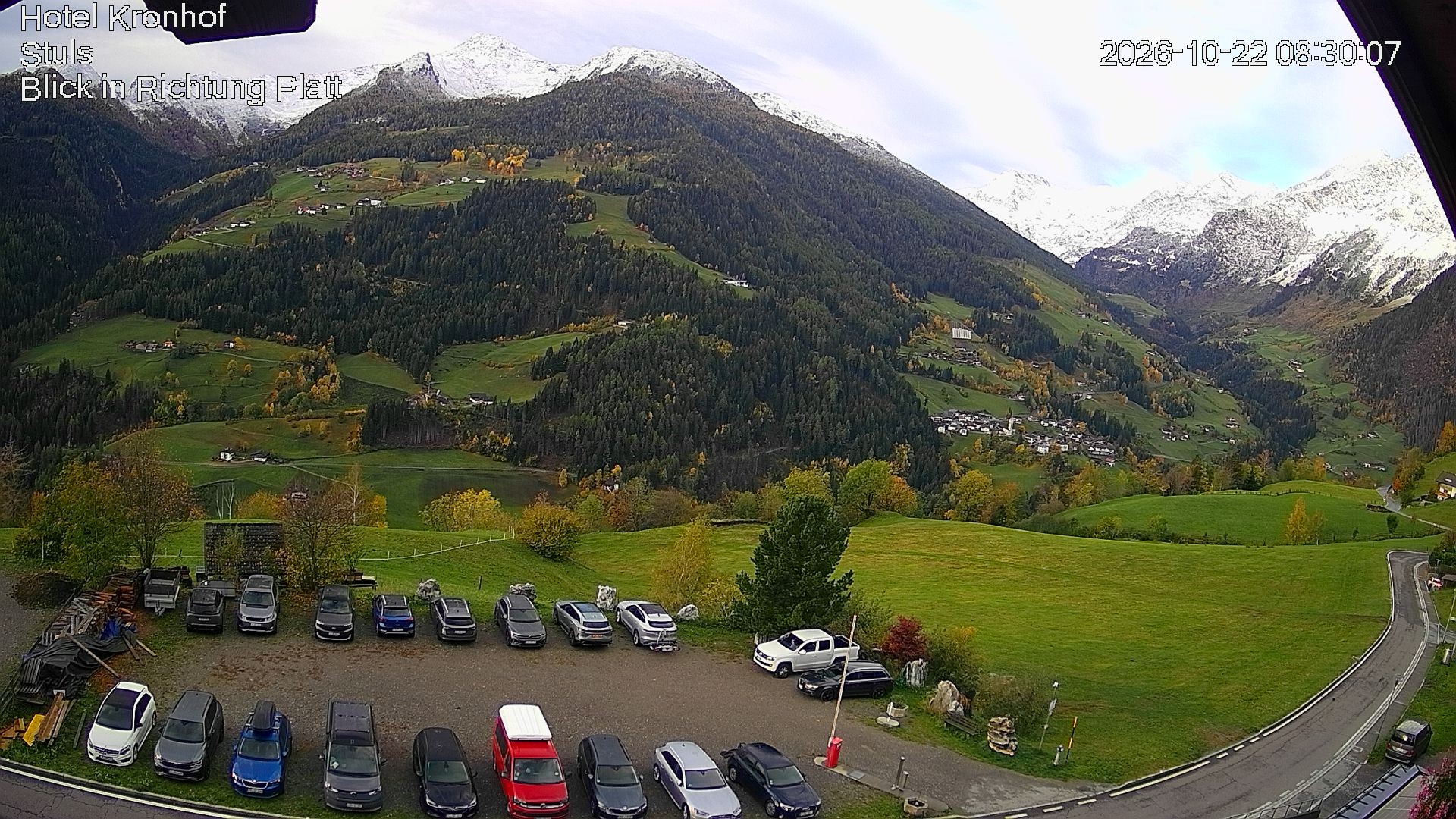 Archiv Foto Webcam Passeiertal: Hotel Kronhof in Stuls