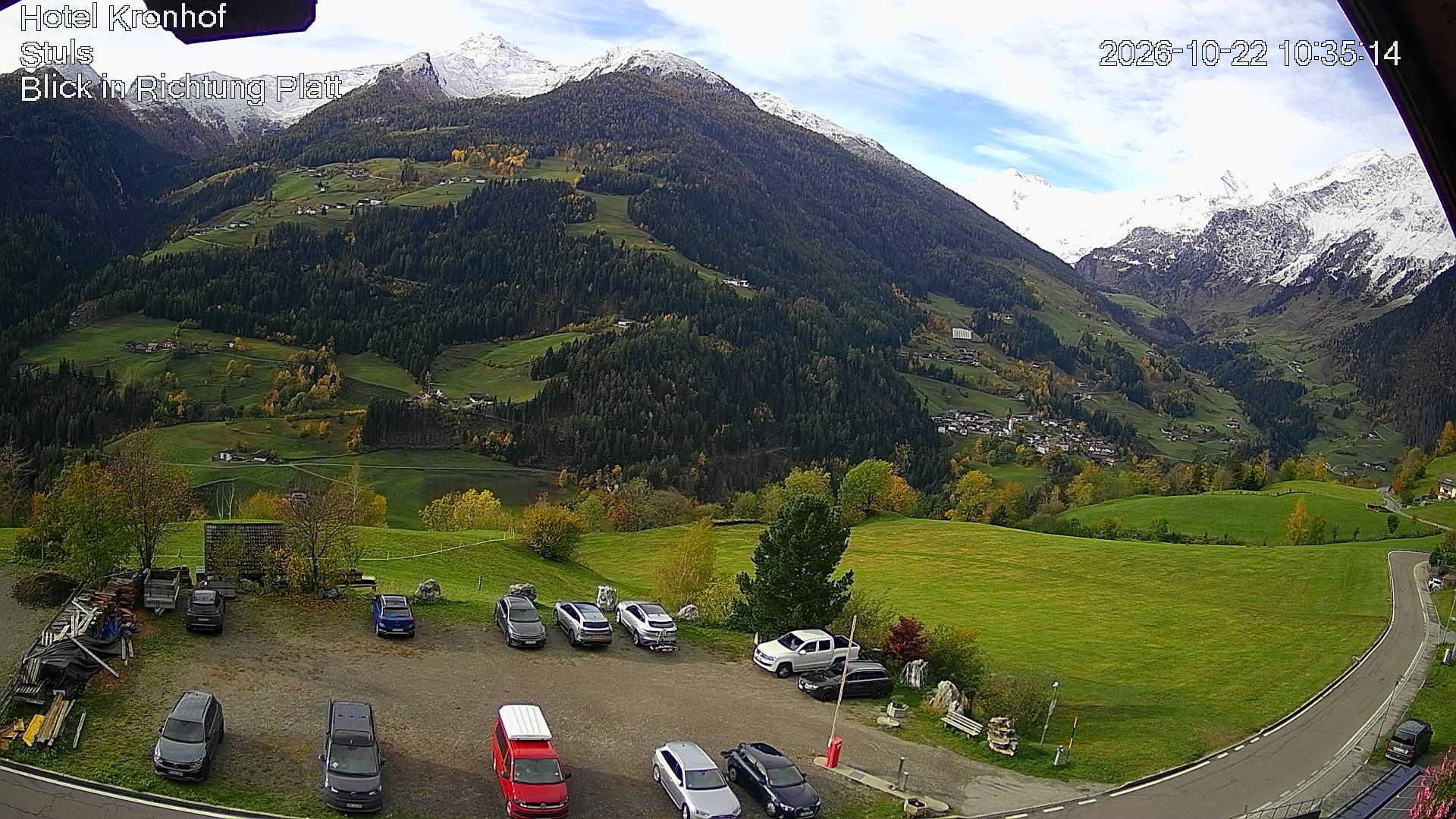 Archiv Foto Webcam Passeiertal: Hotel Kronhof in Stuls