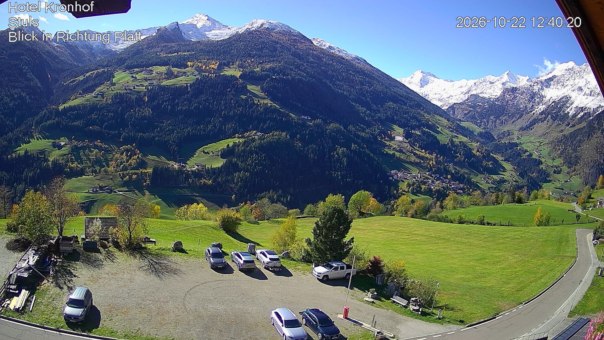 Archiv Foto Webcam Passeiertal: Hotel Kronhof in Stuls