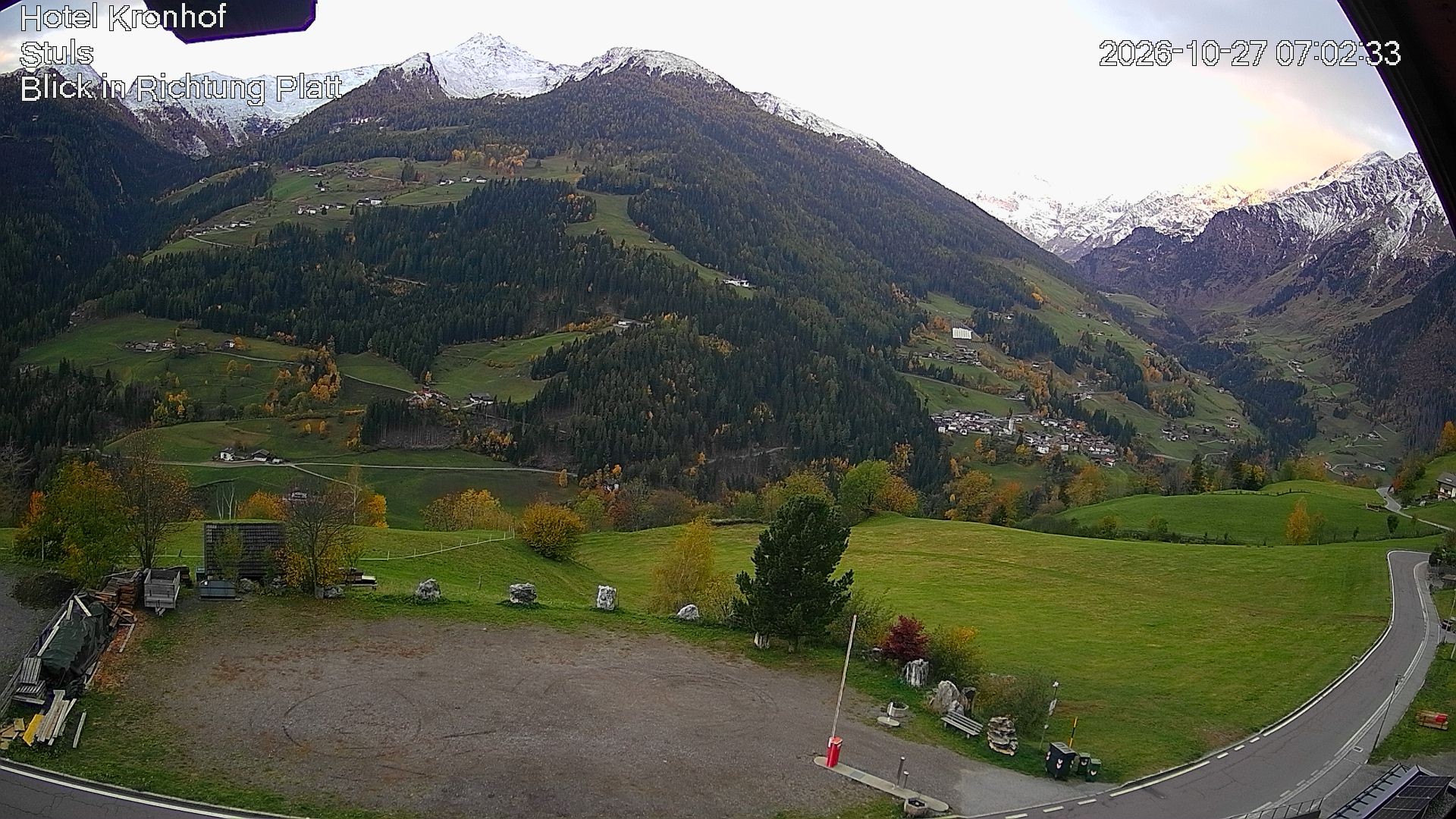 Archiv Foto Webcam Passeiertal: Hotel Kronhof in Stuls