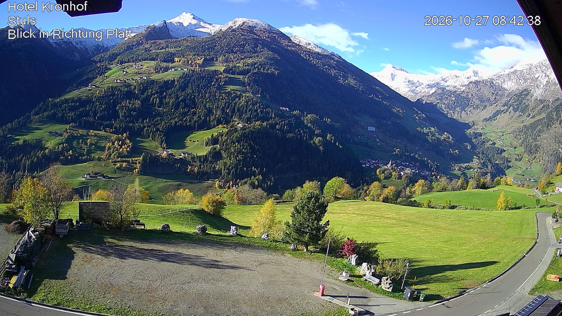 Archiv Foto Webcam Passeiertal: Hotel Kronhof in Stuls