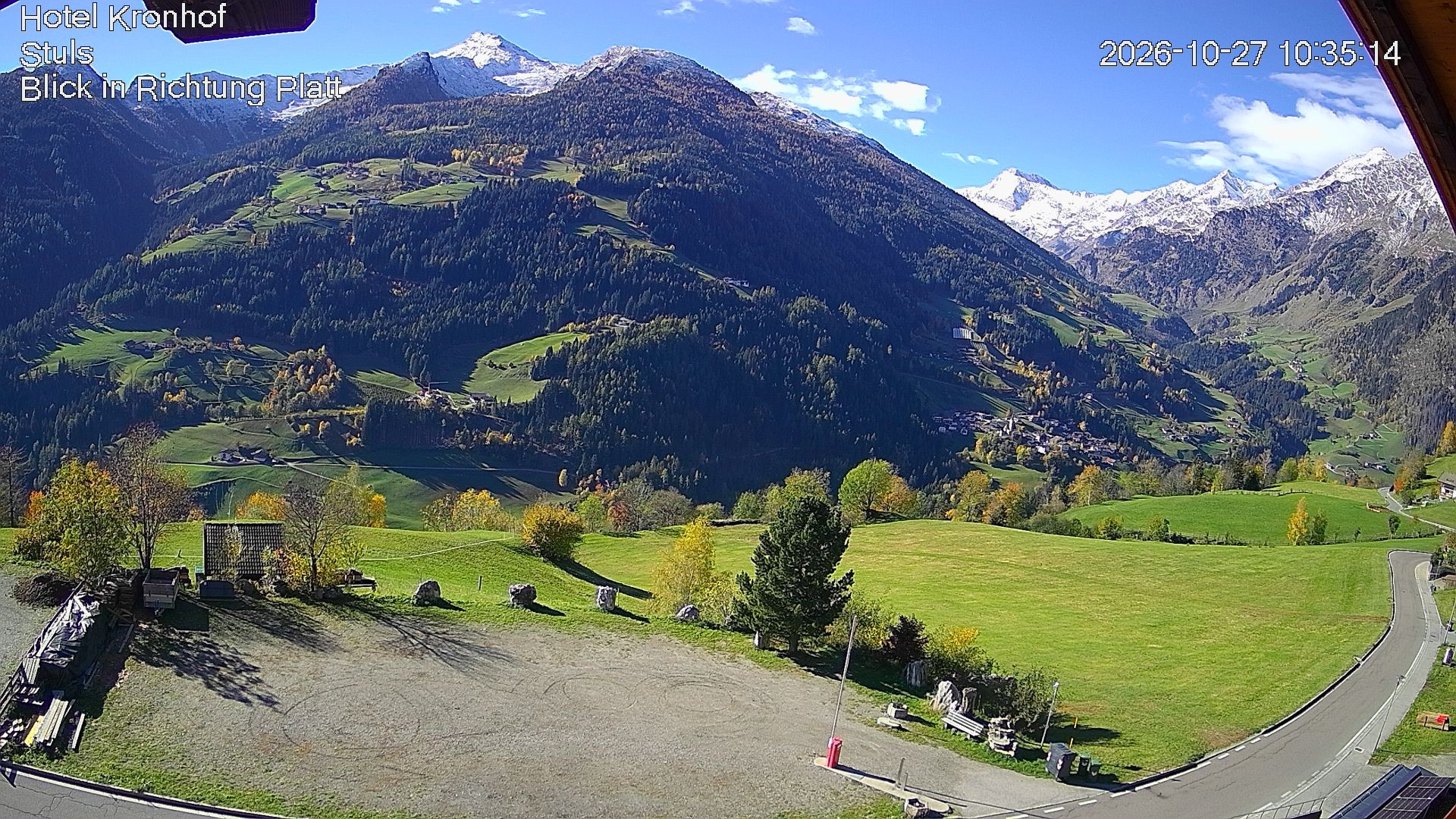 Archiv Foto Webcam Passeiertal: Hotel Kronhof in Stuls