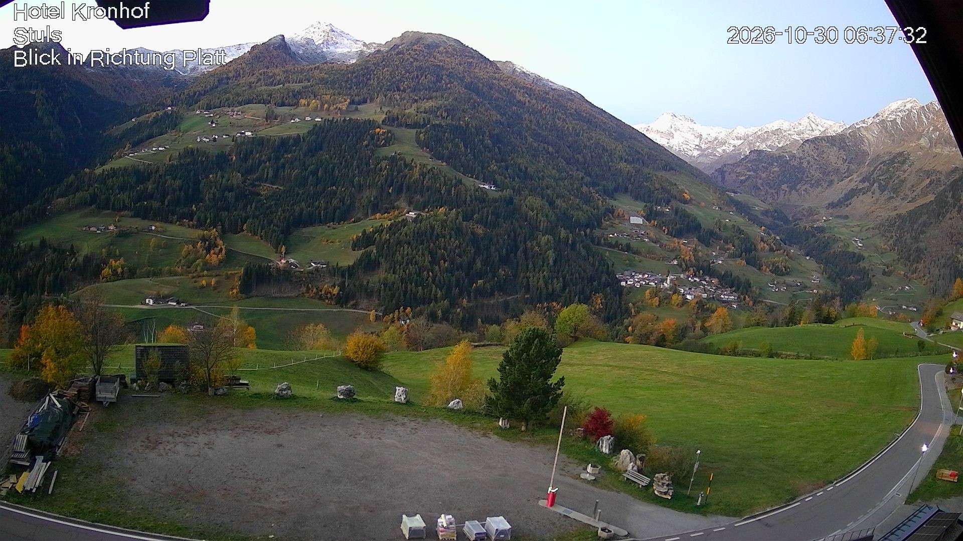 Archiv Foto Webcam Passeiertal: Hotel Kronhof in Stuls