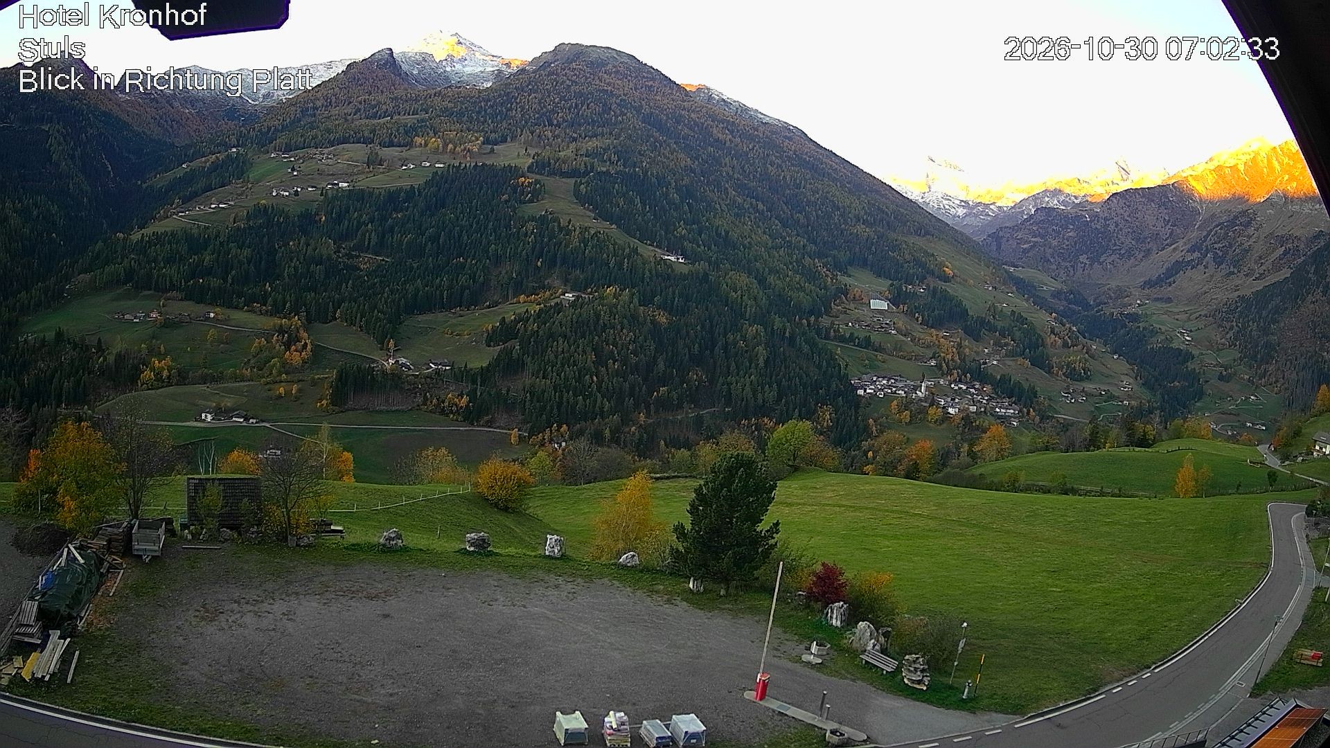 Archiv Foto Webcam Passeiertal: Hotel Kronhof in Stuls