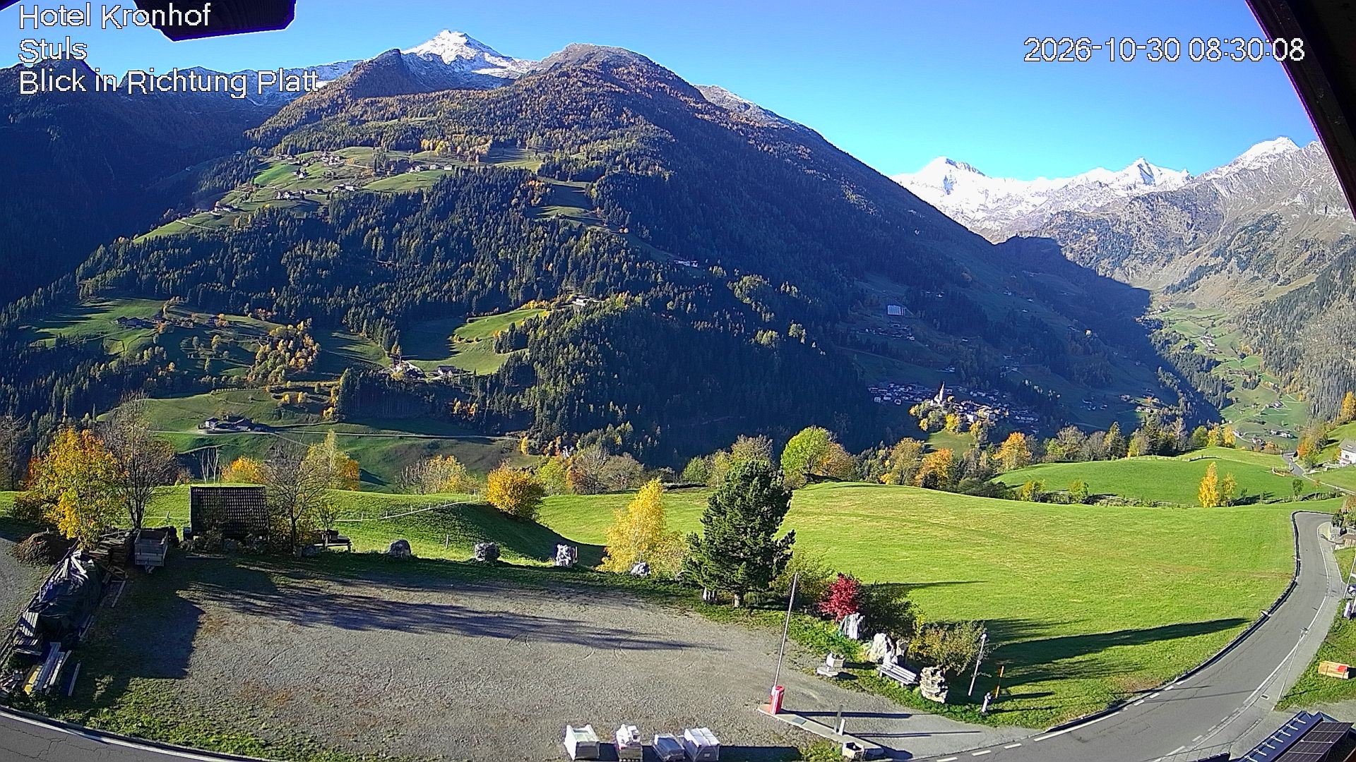 Archiv Foto Webcam Passeiertal: Hotel Kronhof in Stuls