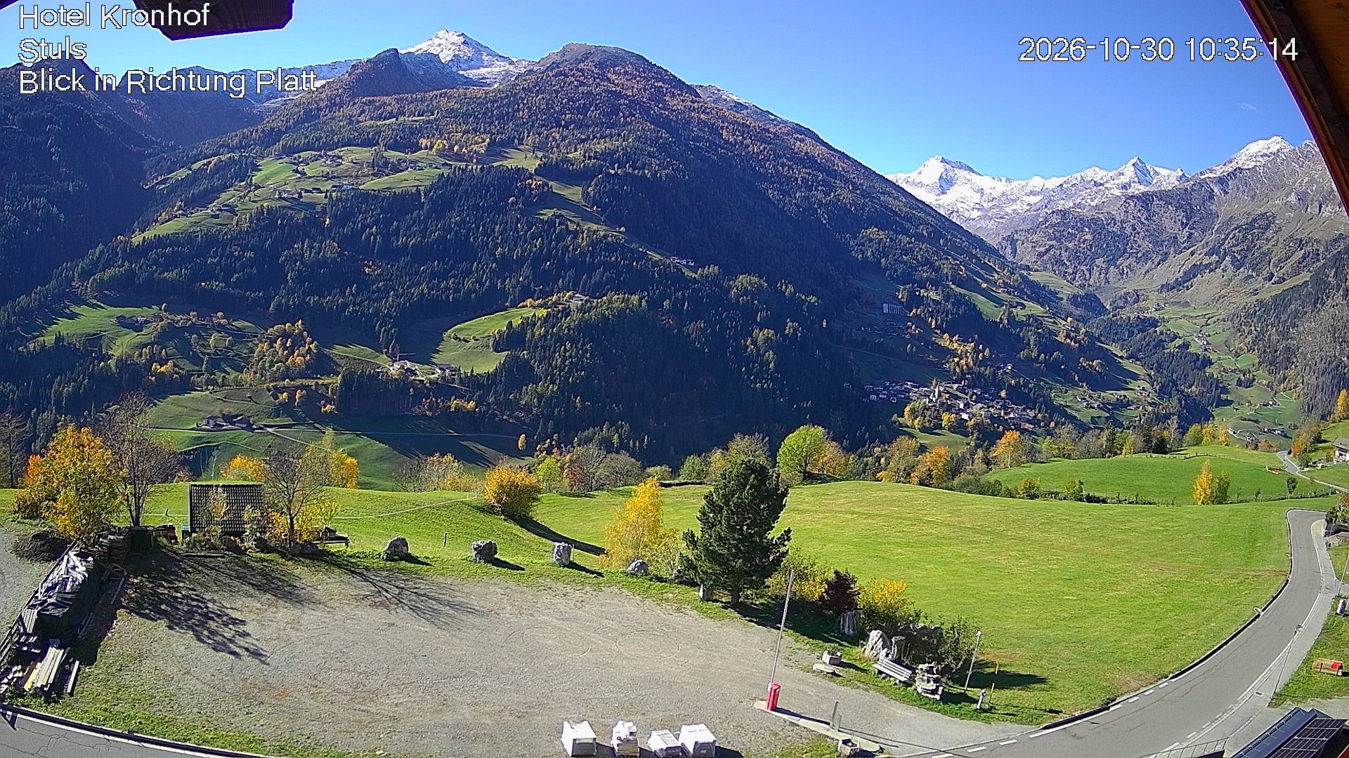Archiv Foto Webcam Passeiertal: Hotel Kronhof in Stuls