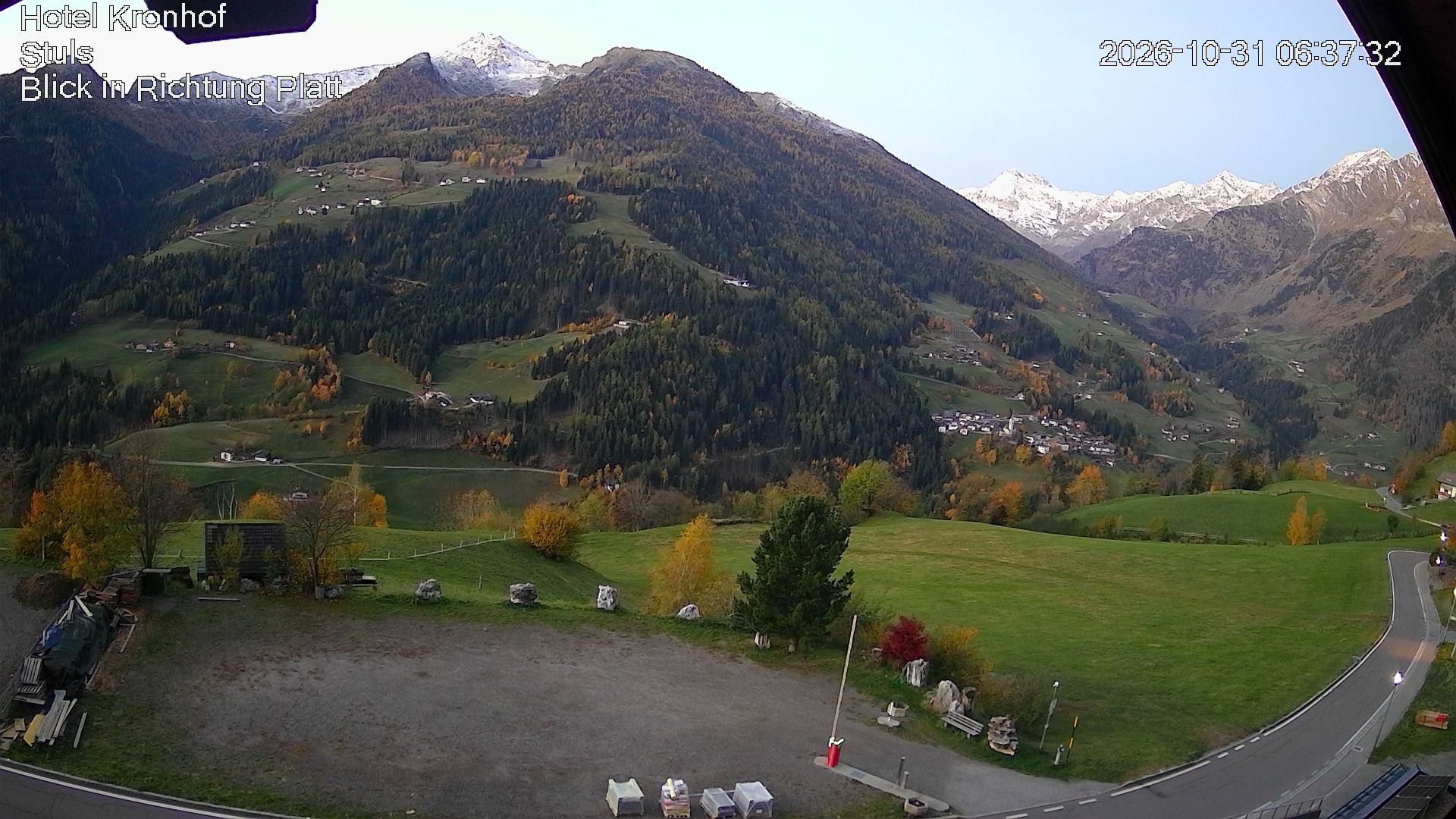 Archiv Foto Webcam Passeiertal: Hotel Kronhof in Stuls