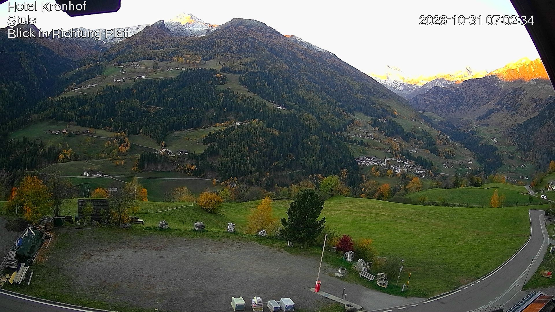 Archiv Foto Webcam Passeiertal: Hotel Kronhof in Stuls