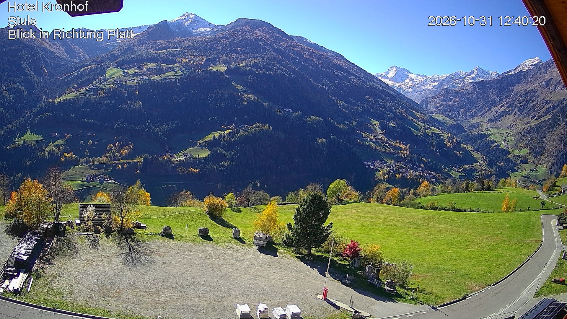 Archiv Foto Webcam Passeiertal: Hotel Kronhof in Stuls