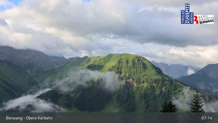 Archiv Foto Webcam Berwang: Bergstation Obere Karbahn II