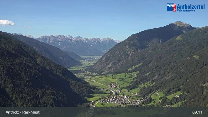 Archiv Foto Webcam Blick über das Antholzertal in Südtirol