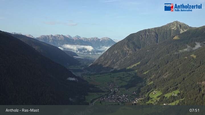 Archiv Foto Webcam Blick über das Antholzertal in Südtirol