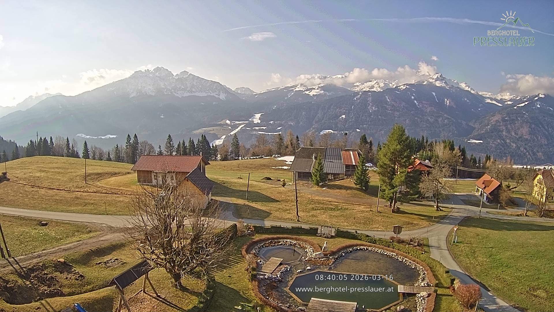 Archiv Foto Webcam Ausblick vom Berghotel Presslauer in Kärnten
