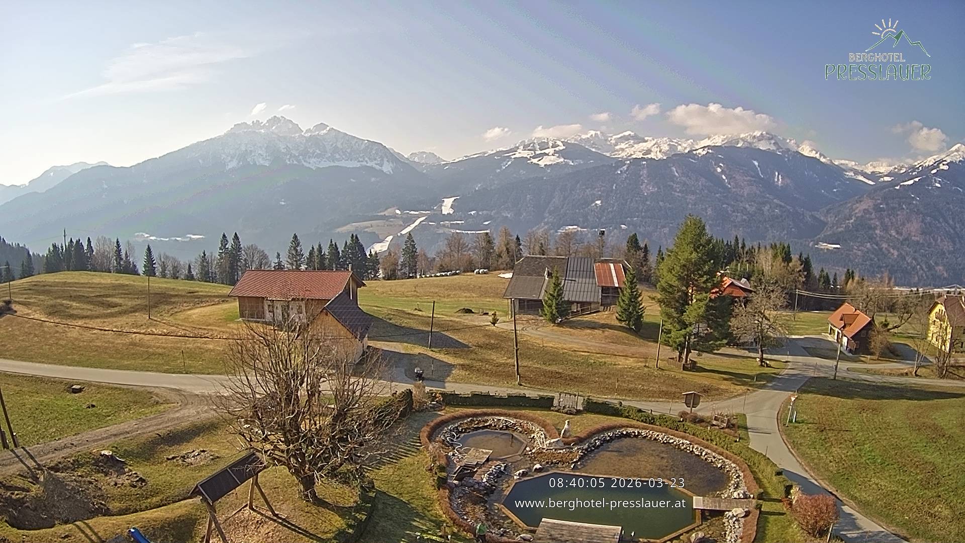 Archiv Foto Webcam Ausblick vom Berghotel Presslauer in Kärnten