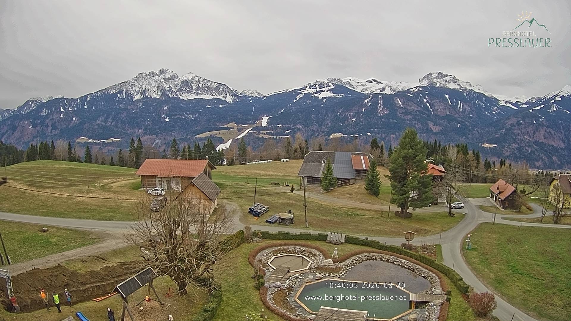 Archiv Foto Webcam Ausblick vom Berghotel Presslauer in Kärnten
