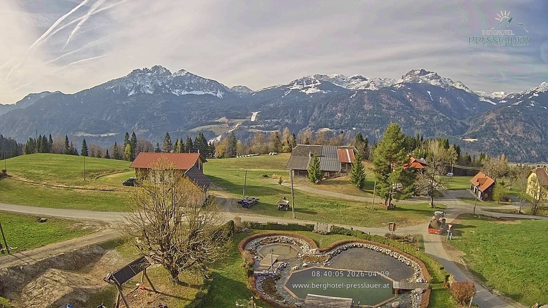 Archived image Webcam View from Mountain Hotel Presslauer