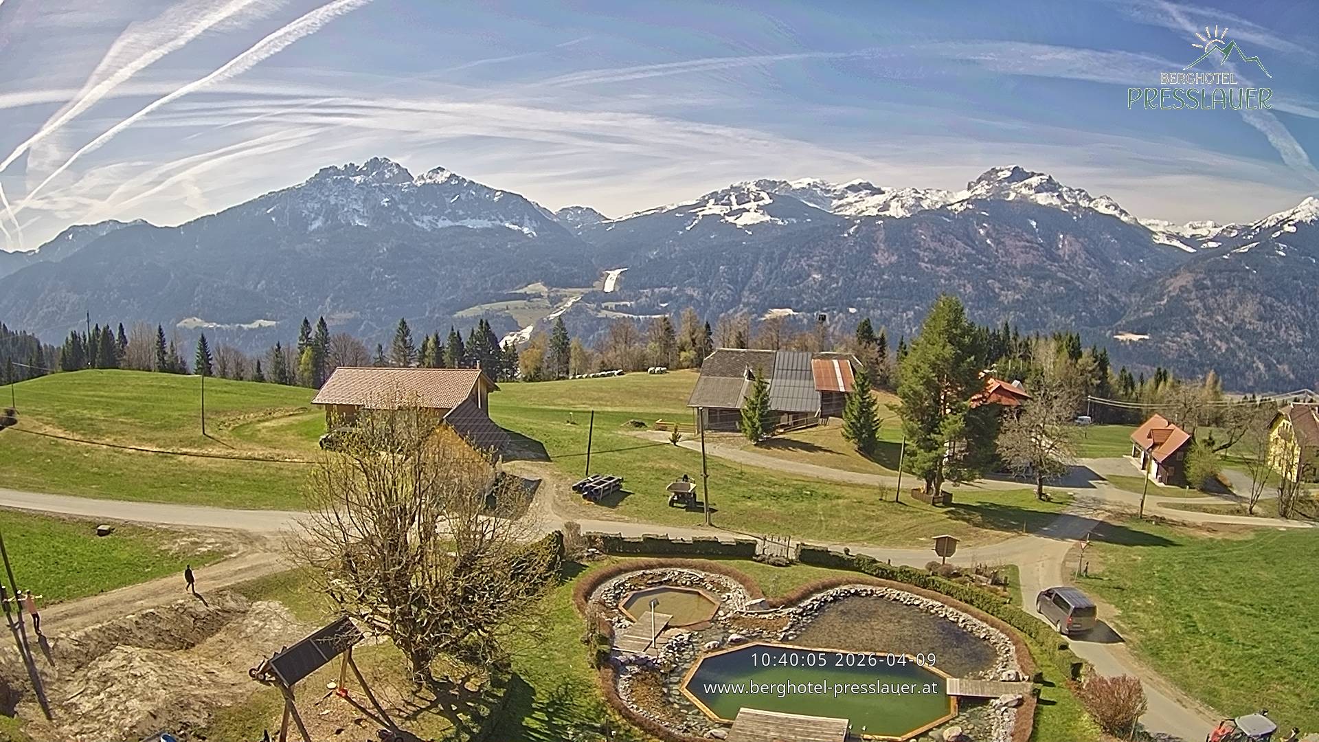 Archiv Foto Webcam Ausblick vom Berghotel Presslauer in Kärnten
