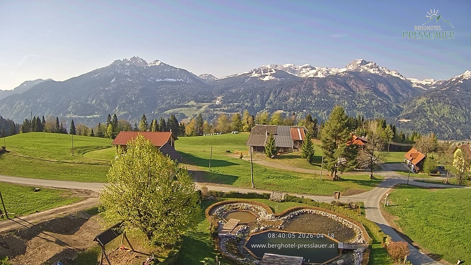 Archiv Foto Webcam Ausblick vom Berghotel Presslauer in Kärnten