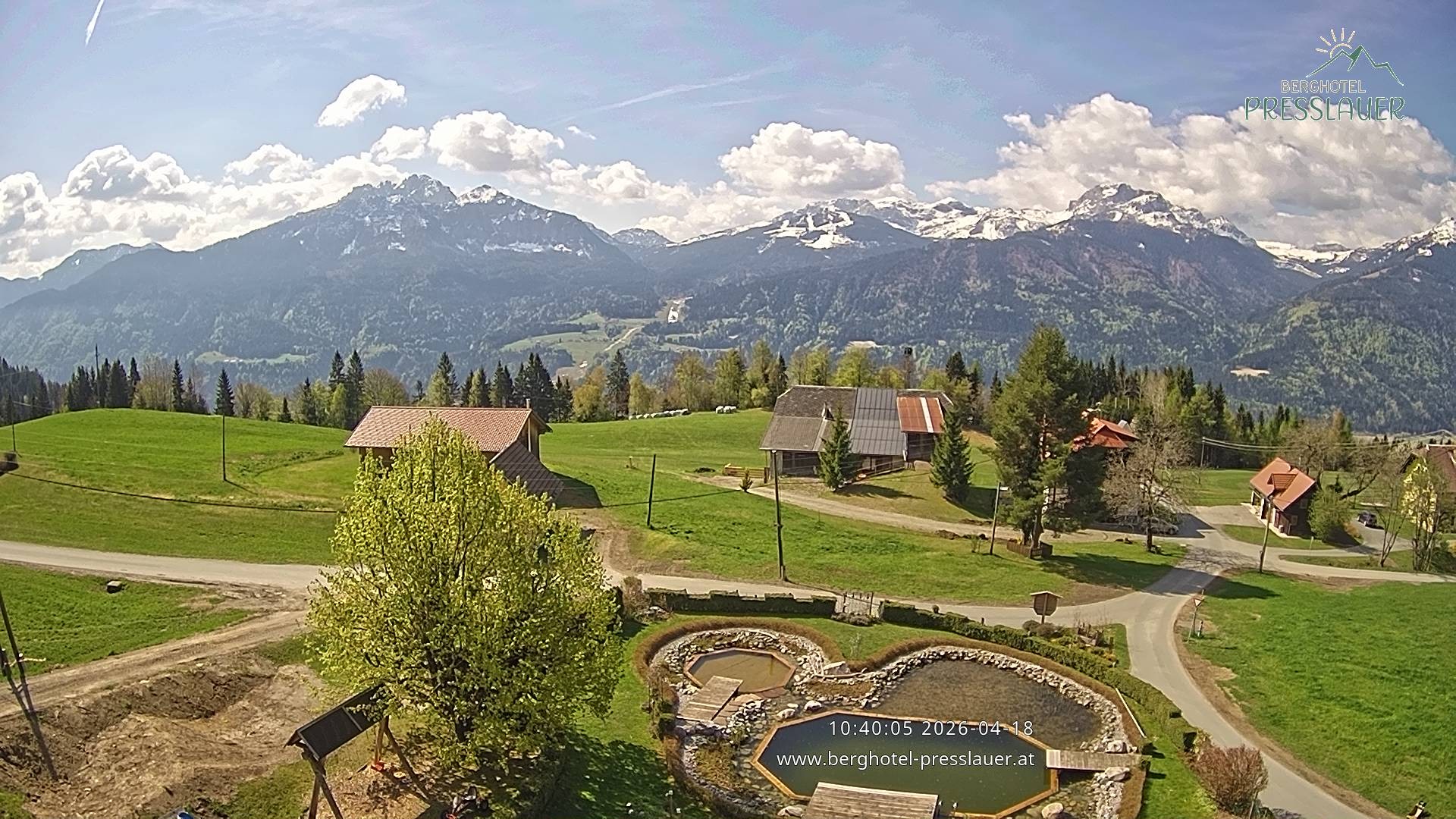 Archiv Foto Webcam Ausblick vom Berghotel Presslauer in Kärnten