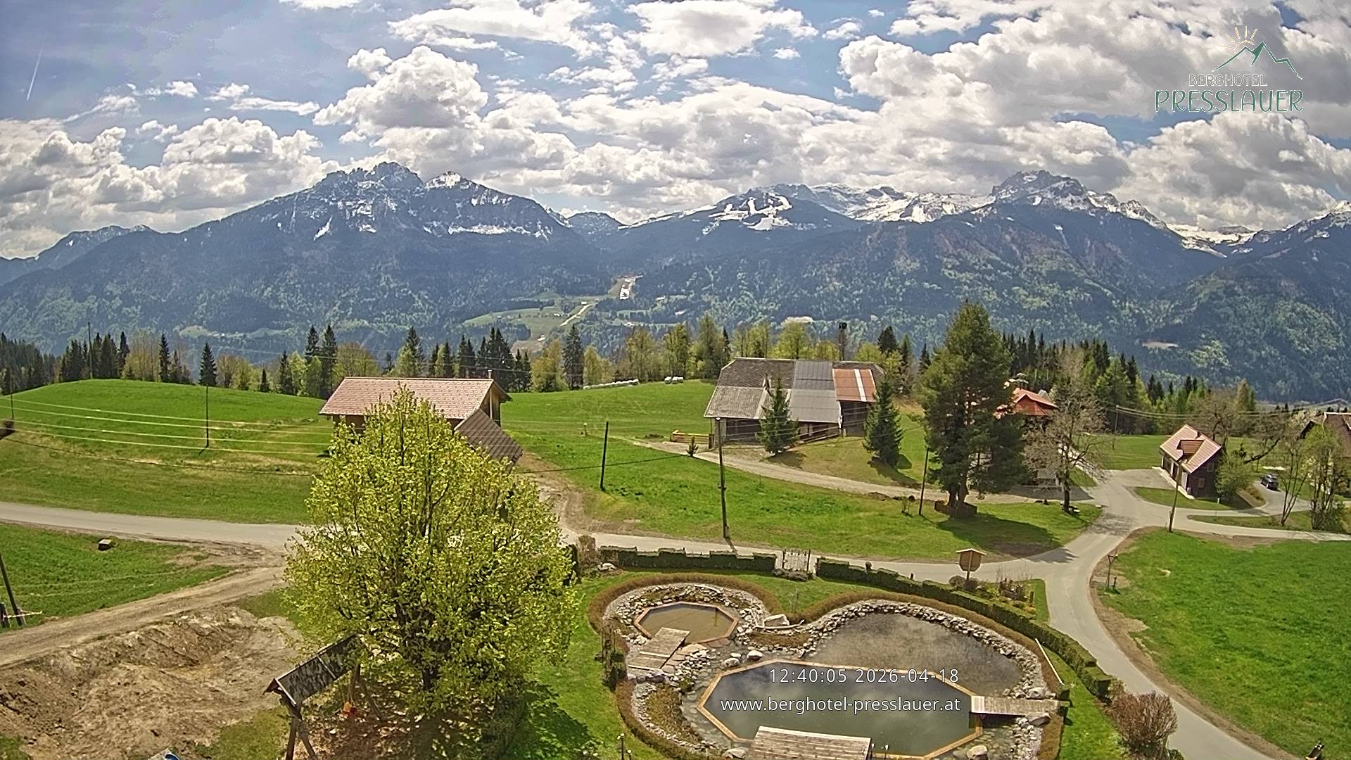 Archiv Foto Webcam Ausblick vom Berghotel Presslauer in Kärnten