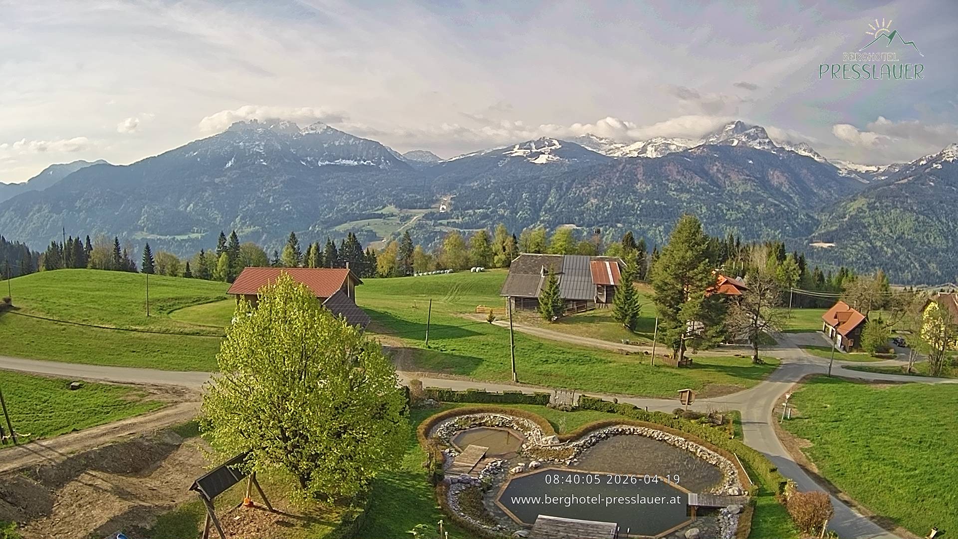 Archiv Foto Webcam Ausblick vom Berghotel Presslauer in Kärnten