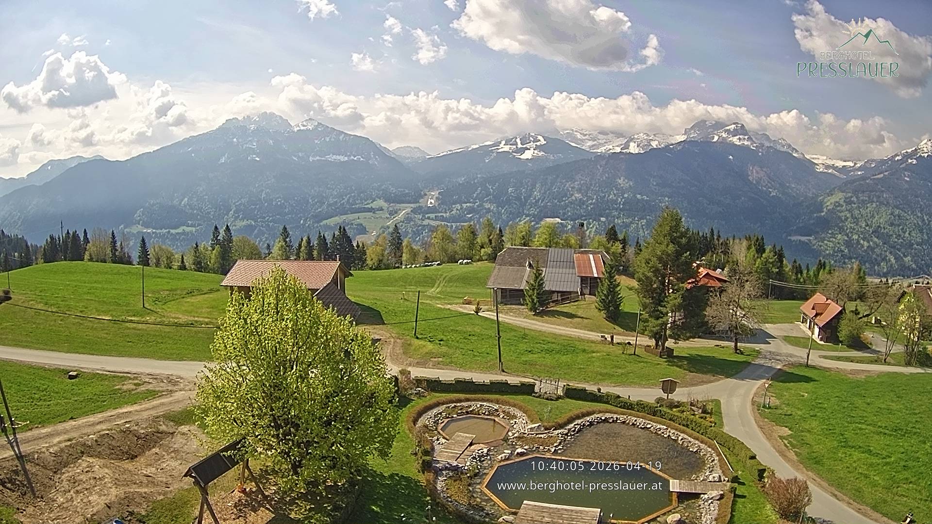 Archiv Foto Webcam Ausblick vom Berghotel Presslauer in Kärnten