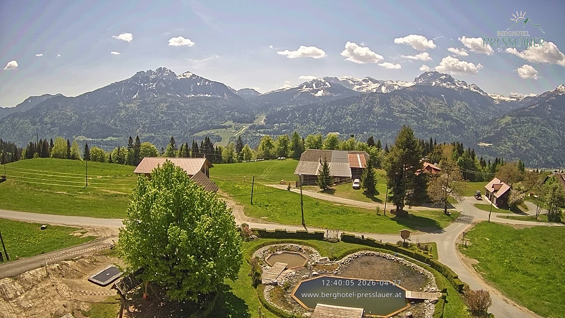 Archiv Foto Webcam Ausblick vom Berghotel Presslauer in Kärnten