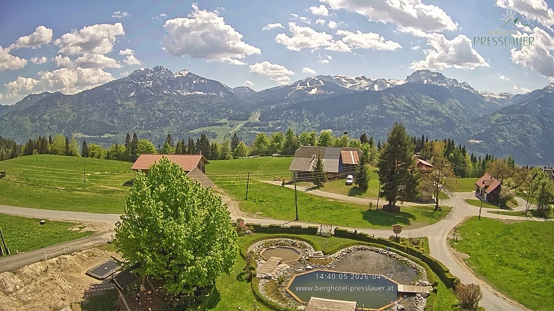 Archiv Foto Webcam Ausblick vom Berghotel Presslauer in Kärnten