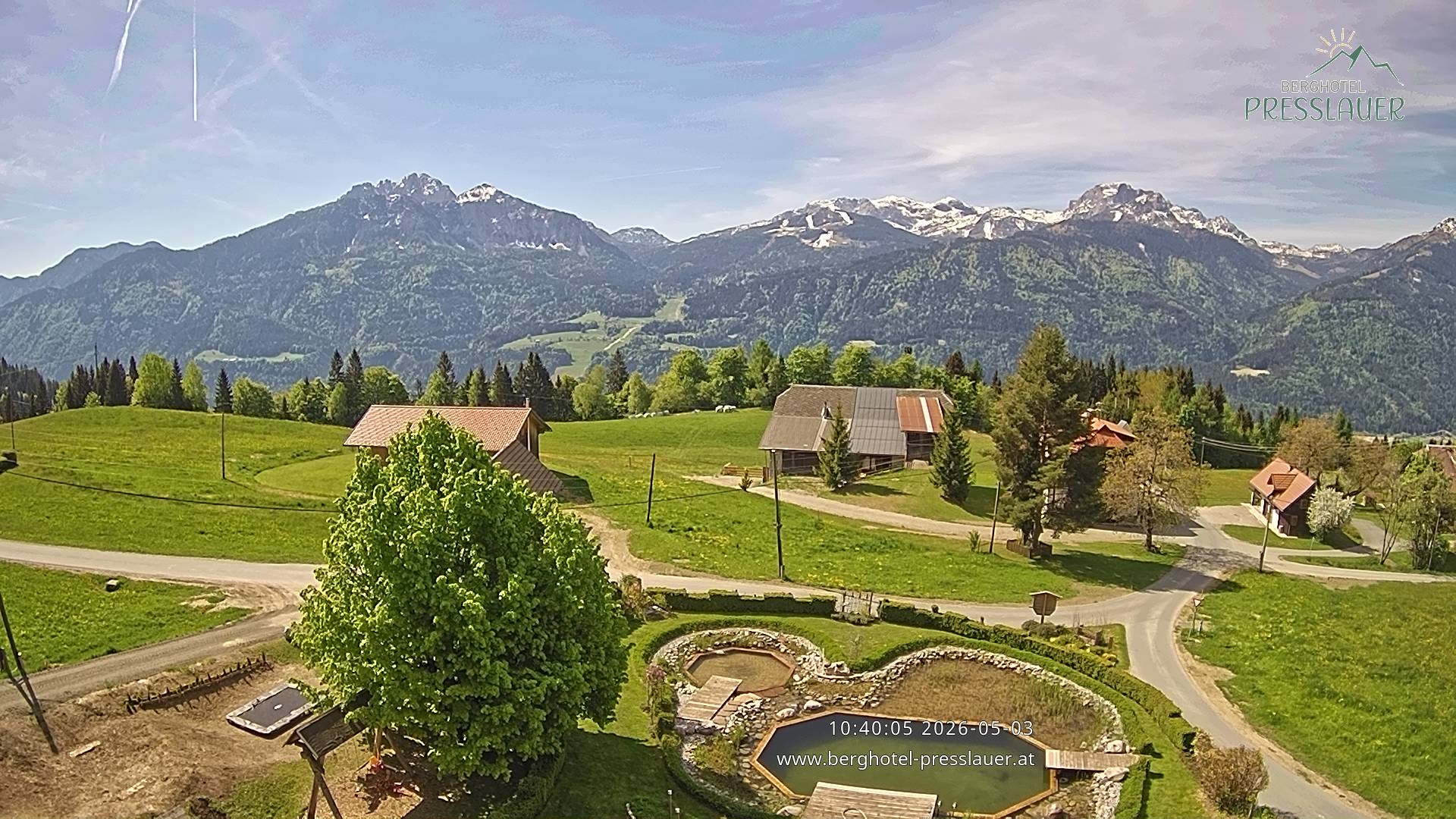 Archived image Webcam View from Mountain Hotel Presslauer