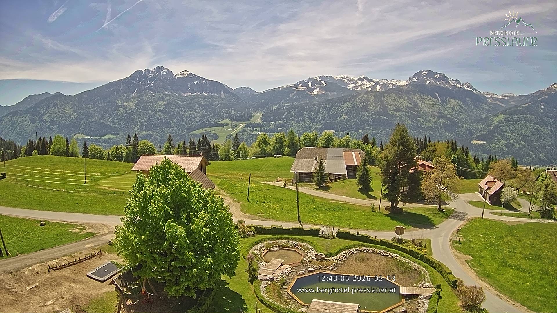 Archived image Webcam View from Mountain Hotel Presslauer