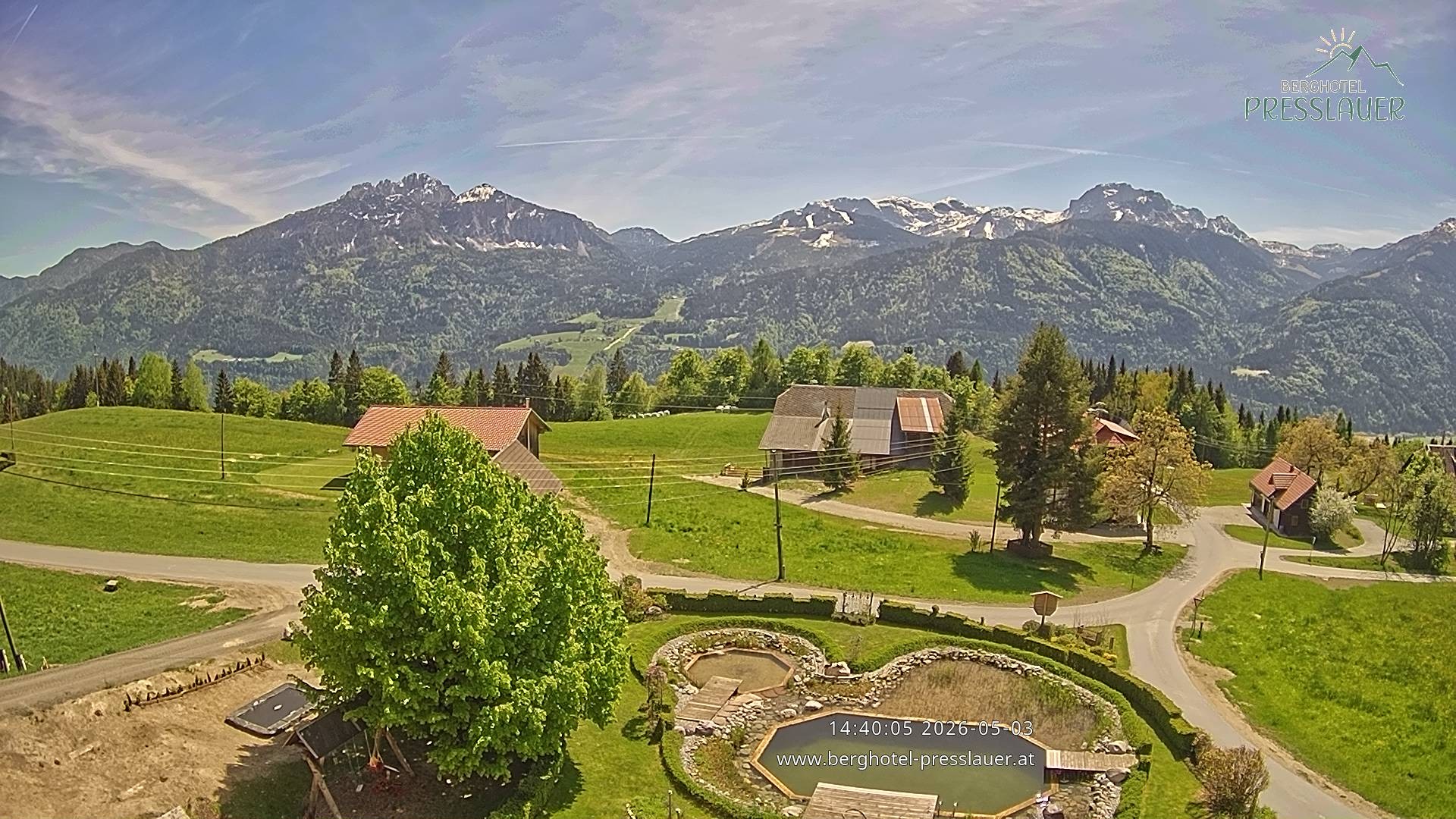 Archived image Webcam View from Mountain Hotel Presslauer