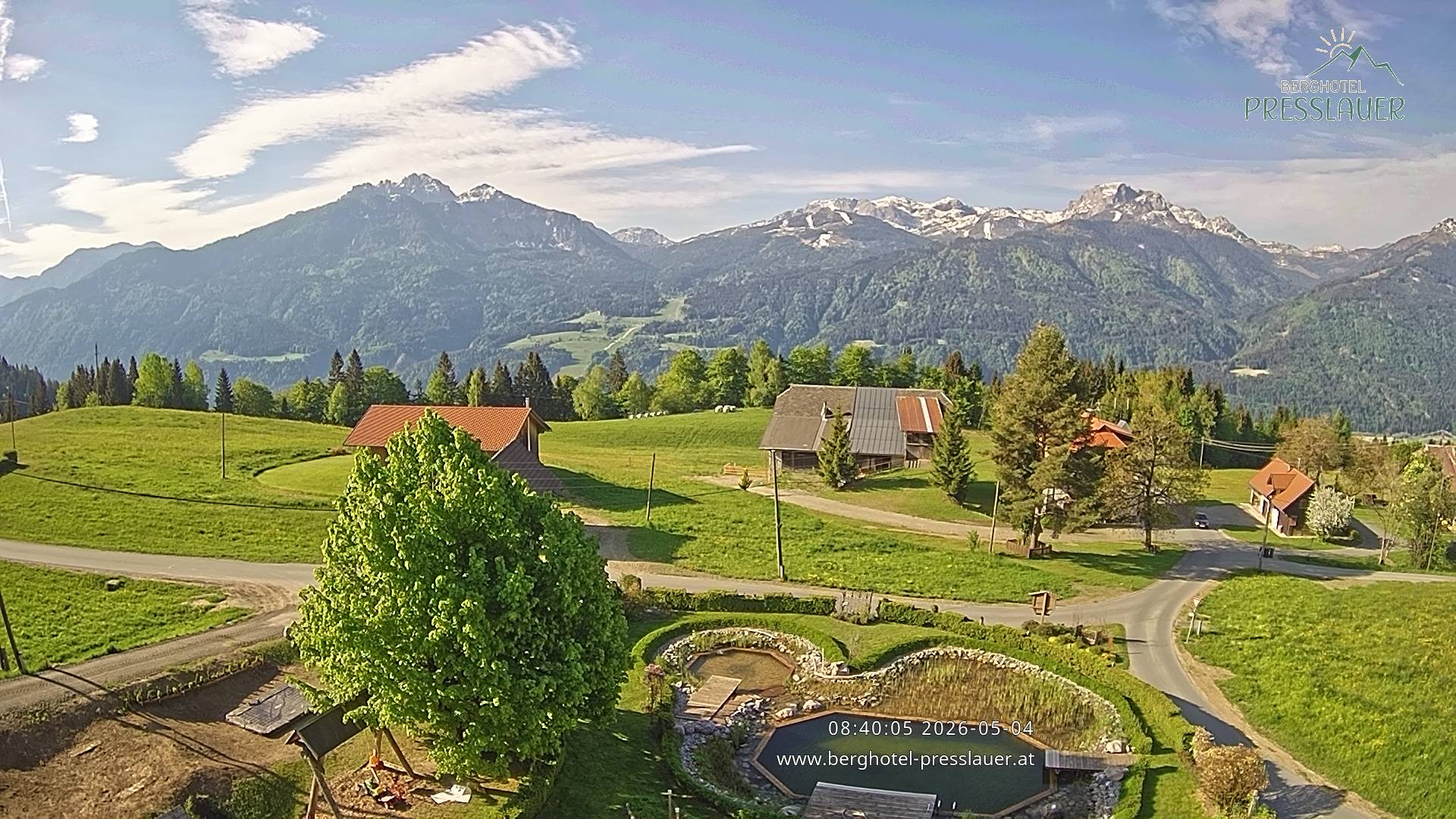 Archiv Foto Webcam Ausblick vom Berghotel Presslauer in Kärnten