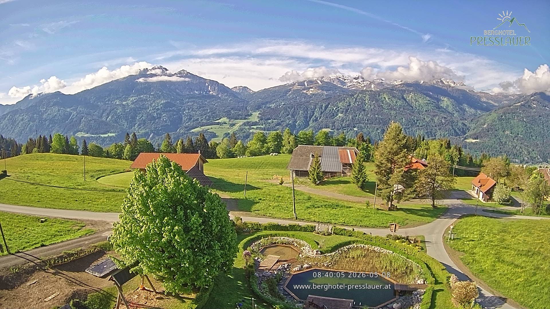 Archiv Foto Webcam Ausblick vom Berghotel Presslauer in Kärnten