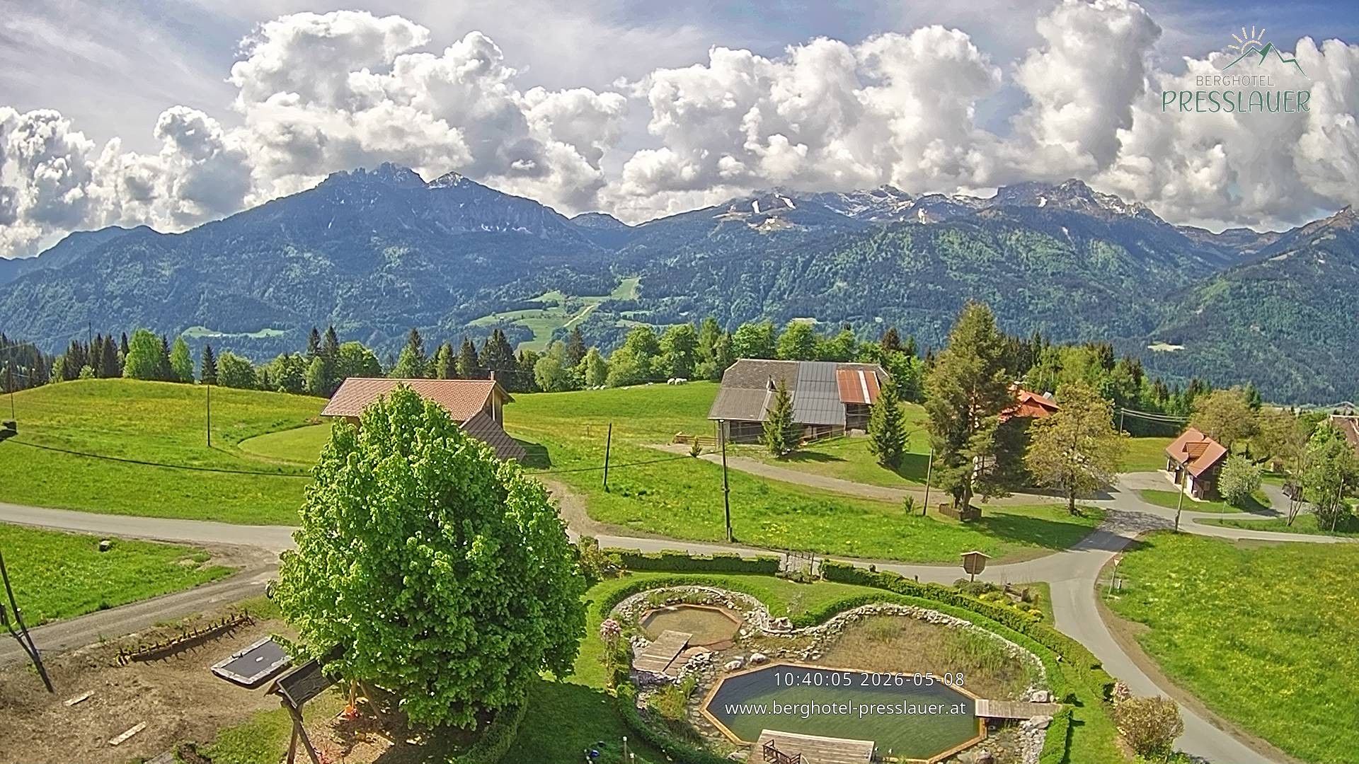 Archiv Foto Webcam Ausblick vom Berghotel Presslauer in Kärnten